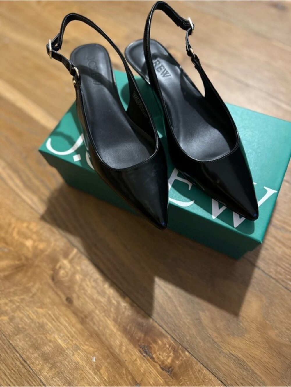 J.Crew Robin slingback heels spazzolato leather - Picture 4 of 6